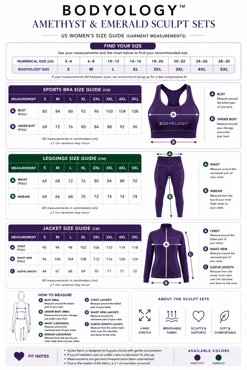 BODYOLOGY™ AMETHYST SCULPT SET JACKET