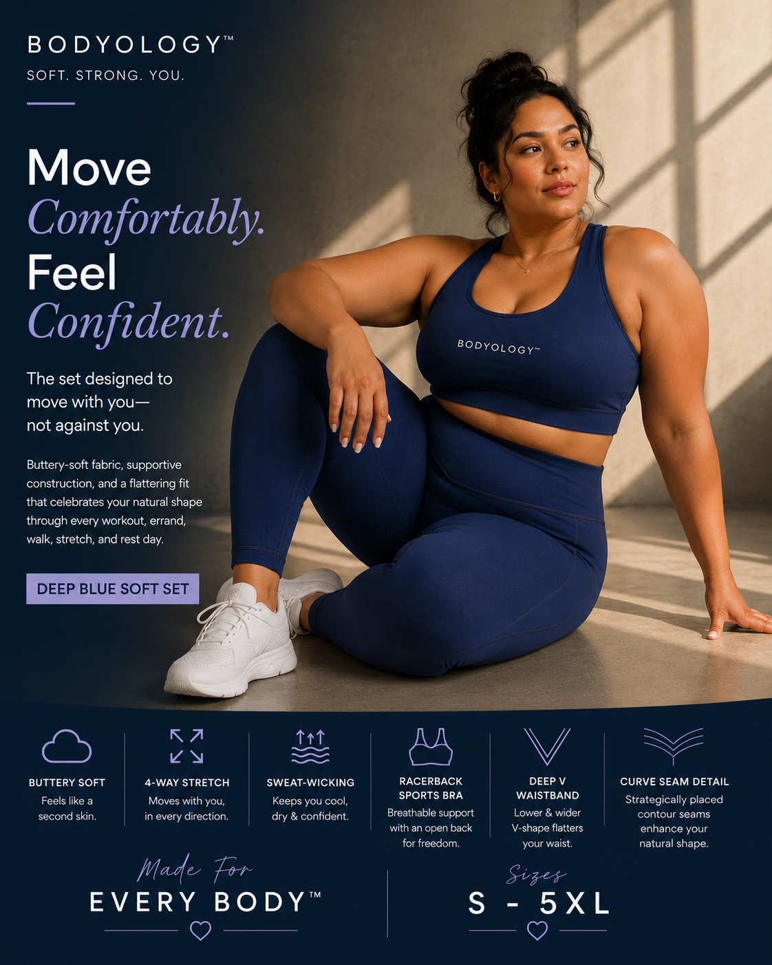 BODYOLOGY™ DEEP BLUE SOFT SET (2-PIECE)