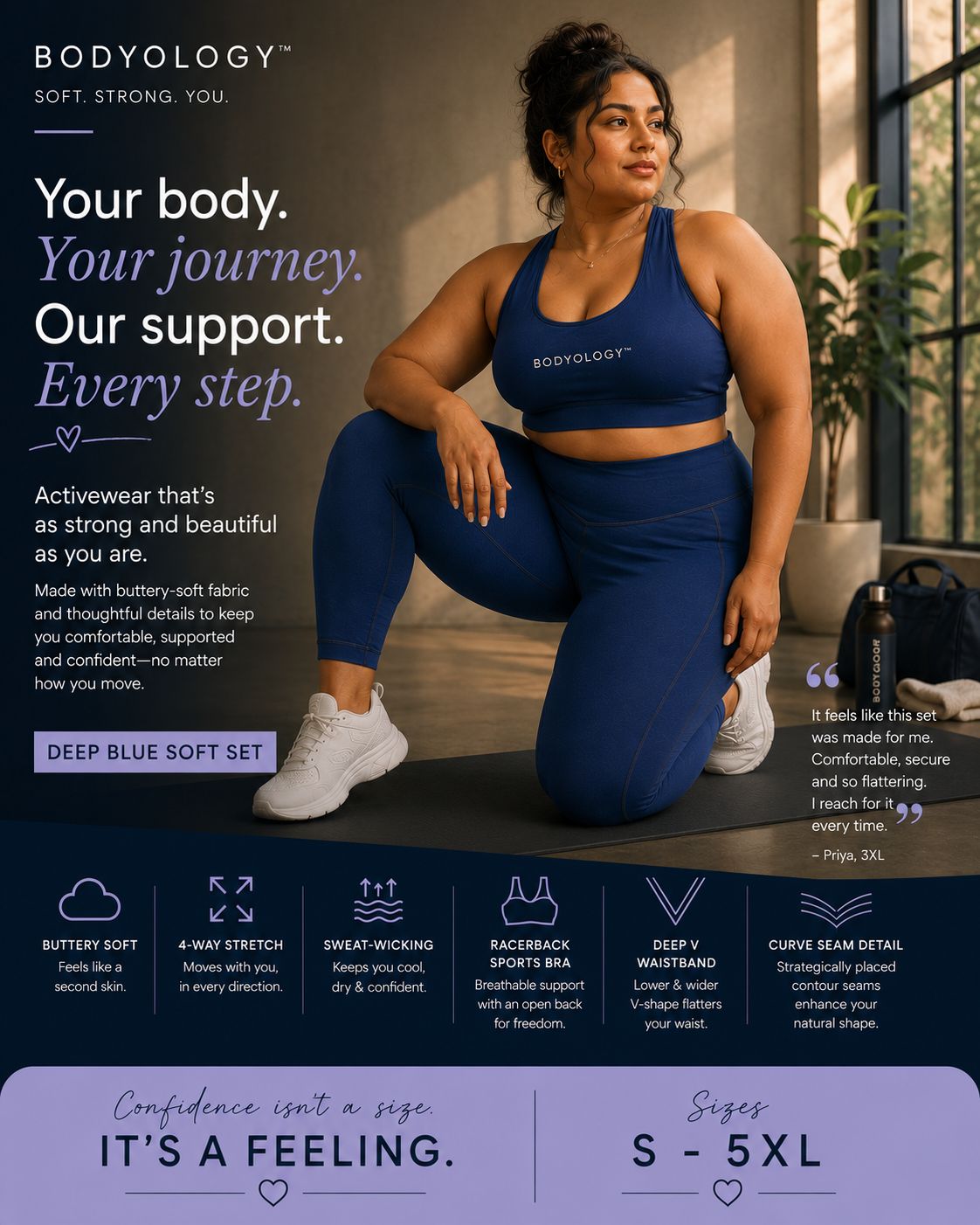BODYOLOGY™ DEEP BLUE SOFT SET (2-PIECE)